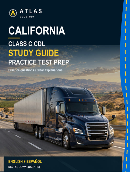 California Class C CDL Study Guide (English + Spanish)