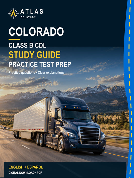 Colorado Class B CDL Study Guide (English + Spanish)