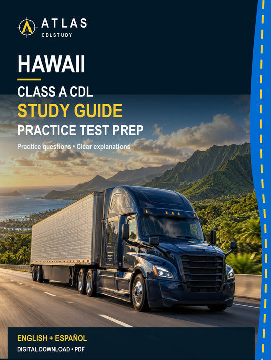 Hawaii Class A CDL Study Guide (English + Spanish)
