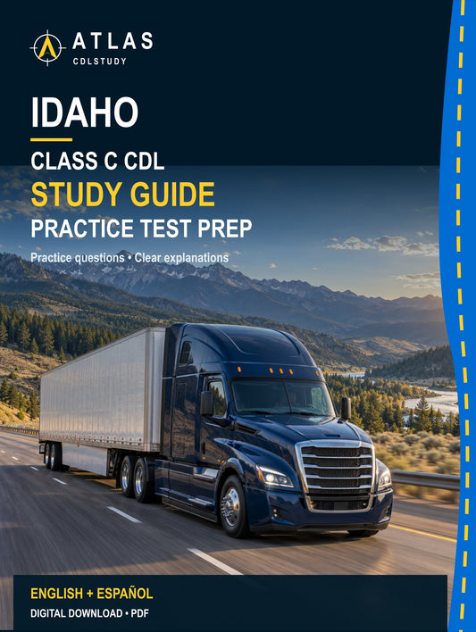 Idaho Class C CDL Study Guide (English + Spanish)