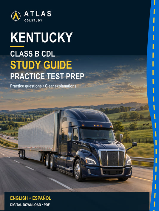 Kentucky Class B CDL Study Guide (English + Spanish)