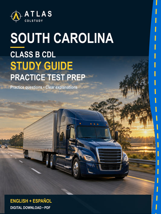 South Carolina Class B CDL Study Guide (English + Spanish)