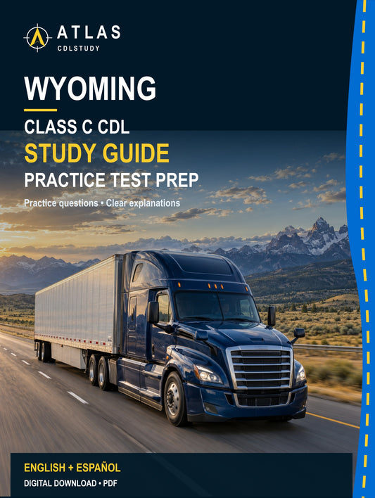 Wyoming Class C CDL Study Guide (English + Spanish)